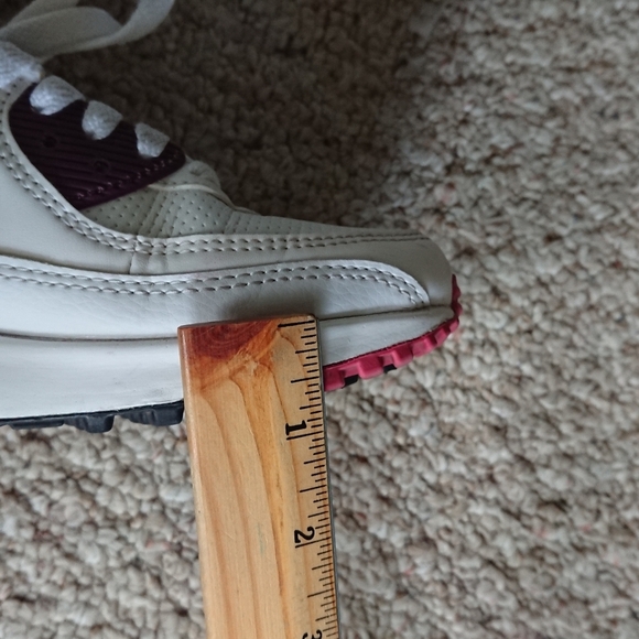 NIKE AIR MAX 90 white black dark beetroot DH1316-100 SIZE 7 - Picture 2 of 16